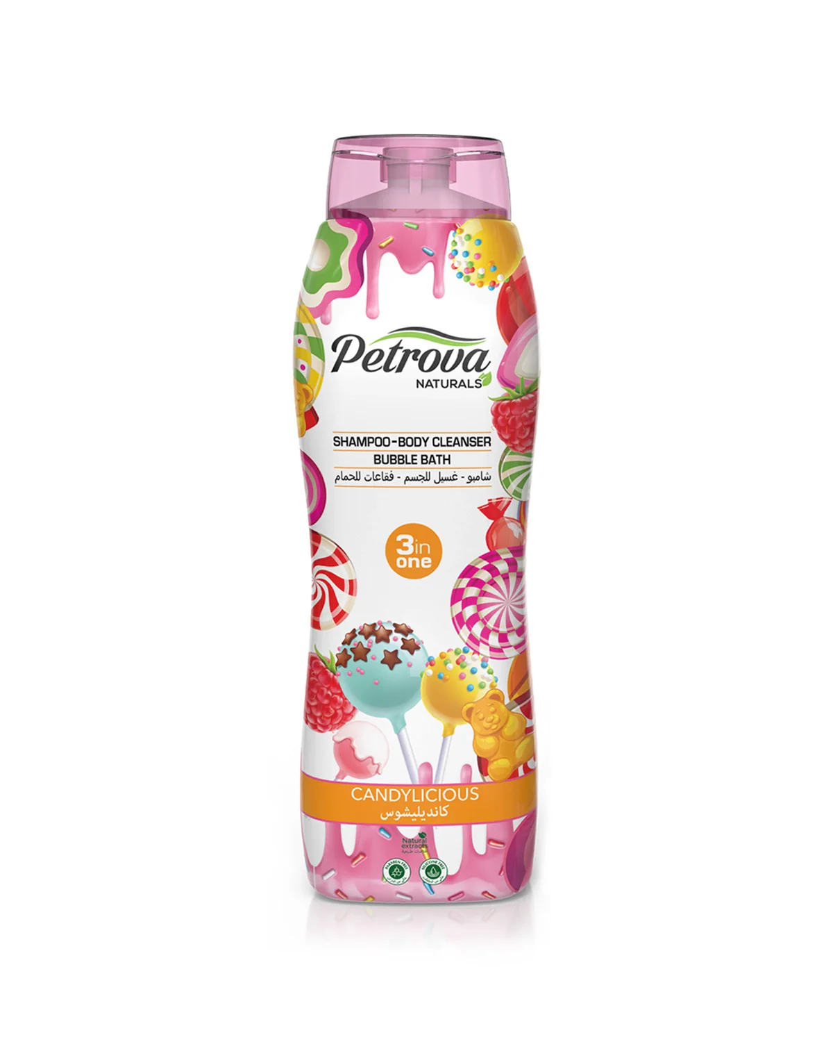 Candylicious 3in1 Shampoo, Body Cleanser & Bubble Bath 800ml