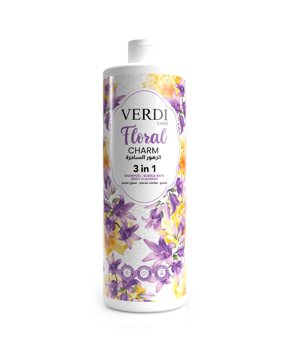 Floral Charm 3in1 Shampoo, Bubble Bath, Body Cleanser
